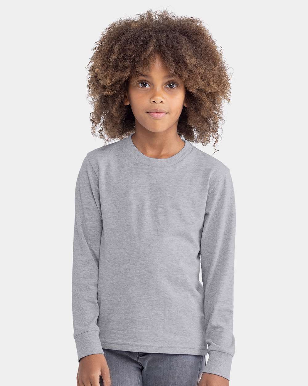 Ultimate Comfort - Youth Cotton Long Sleeve T-Shirt | Crafted with 100% Combed Cotton Jersey (4.3 oz.) - 32 Singles for Extra Softness | Elevate youth&#x27;s fashion journey with the perfect blend of softness and sophistication | RADYAN&#xAE;