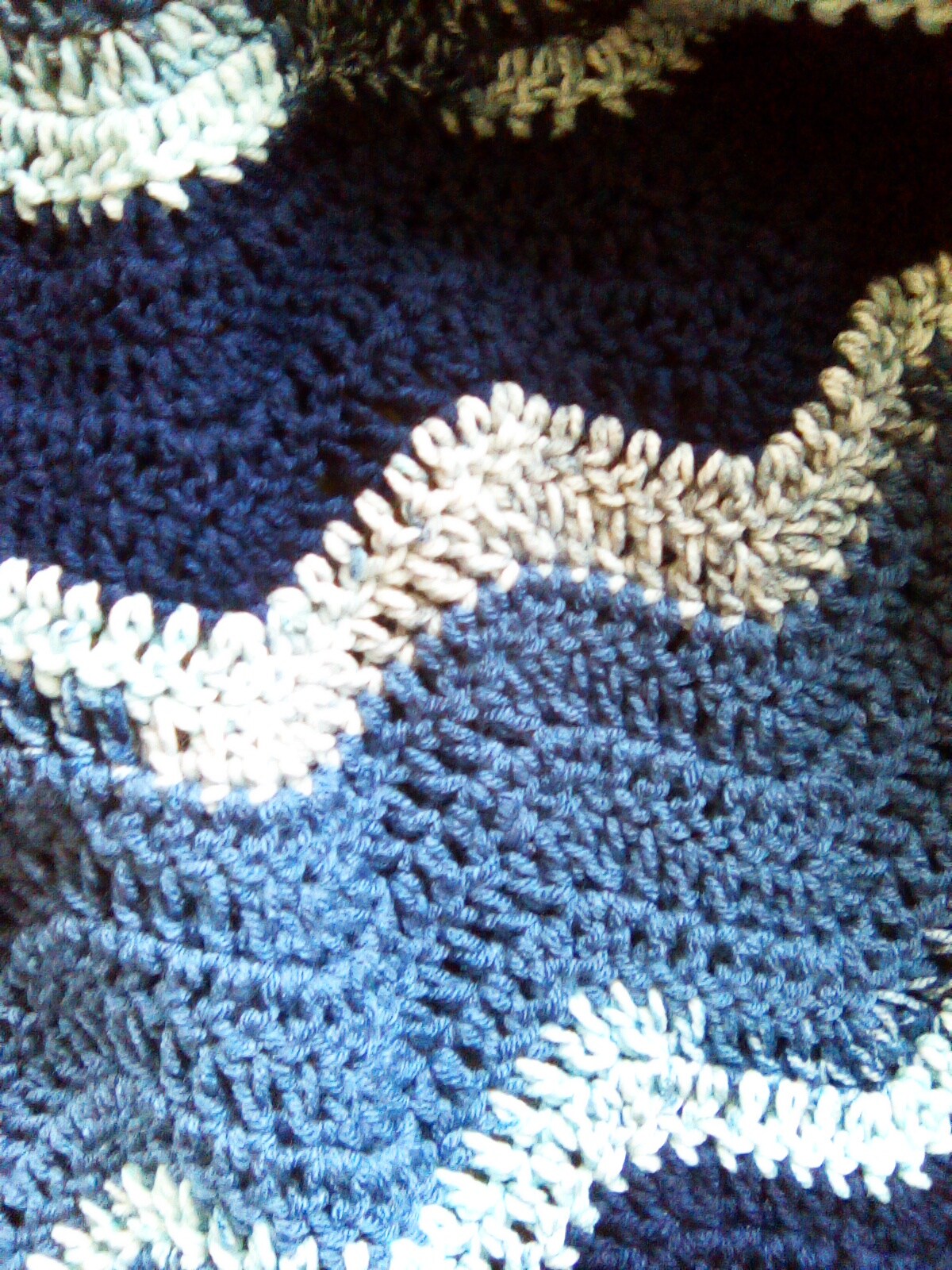 NEW LightweightoBlue Crochet baby blanket/afghan. Receiving blanket. oShower gift. BabyoBlue. on sale Machine Wash. Free Shipping. Made in USA