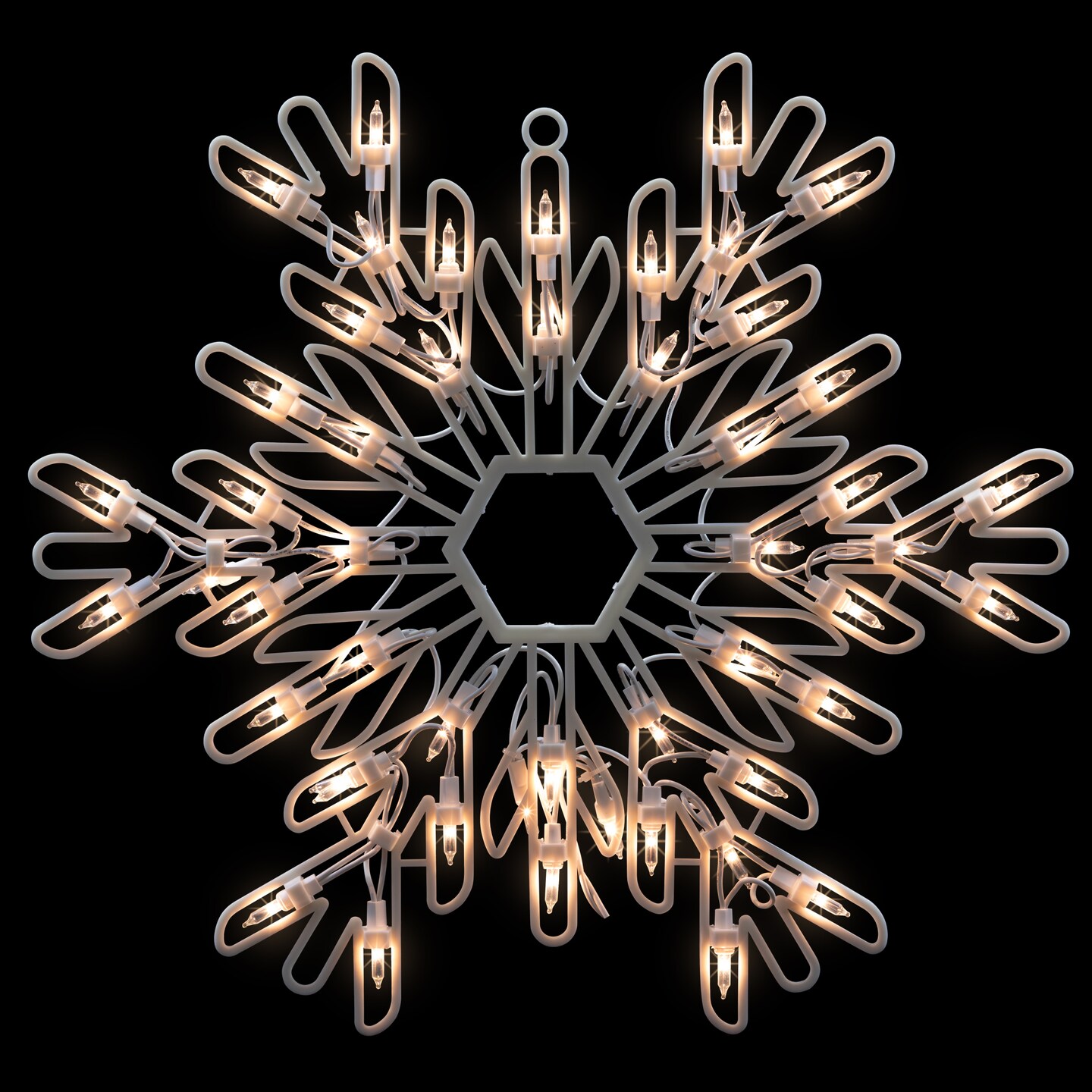 Northlight Lighted Snowflake Christmas Window Silhouette Decoration - 15.25&#x22;