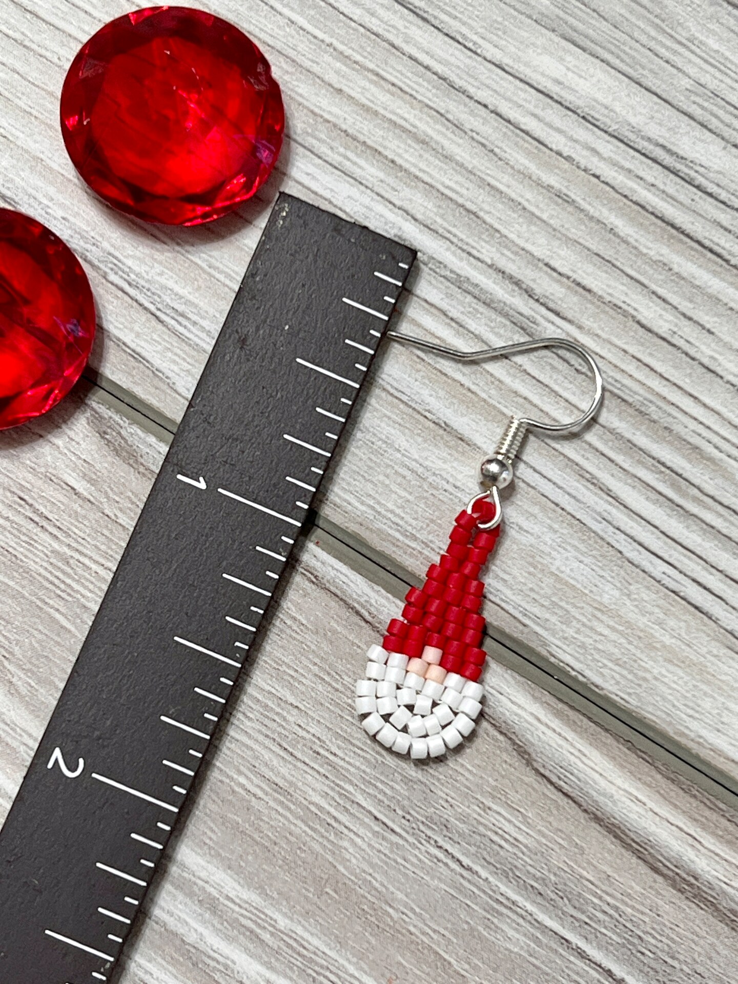 Bright, fun, small fringe, handmade, beaded, dangle earrings in hot pink  with your choice of brown, black, grey, or lime green accents.