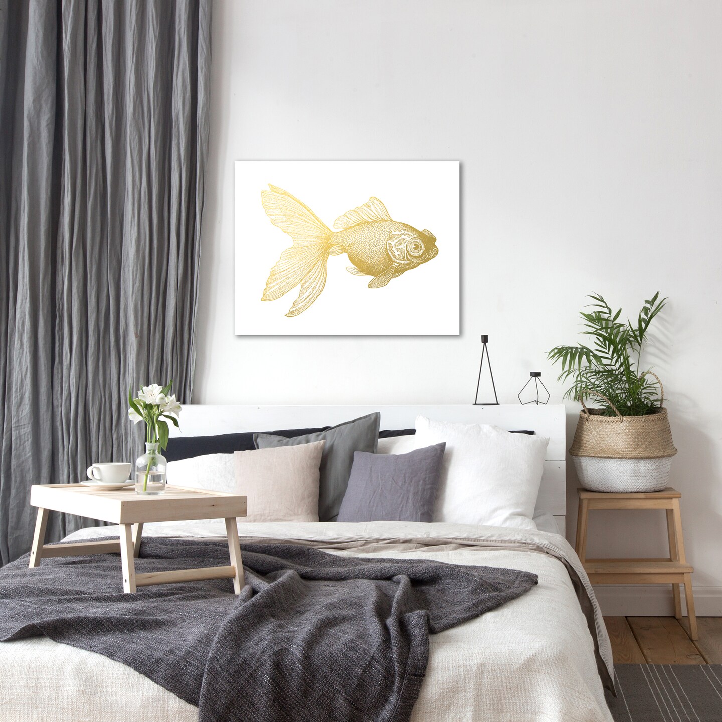 Goldy The Gold Fish by Adams Ale  Gallery Wrapped Canvas - Americanflat
