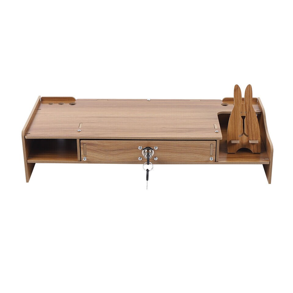 Kitcheniva Wood Monitor Riser With Drawer