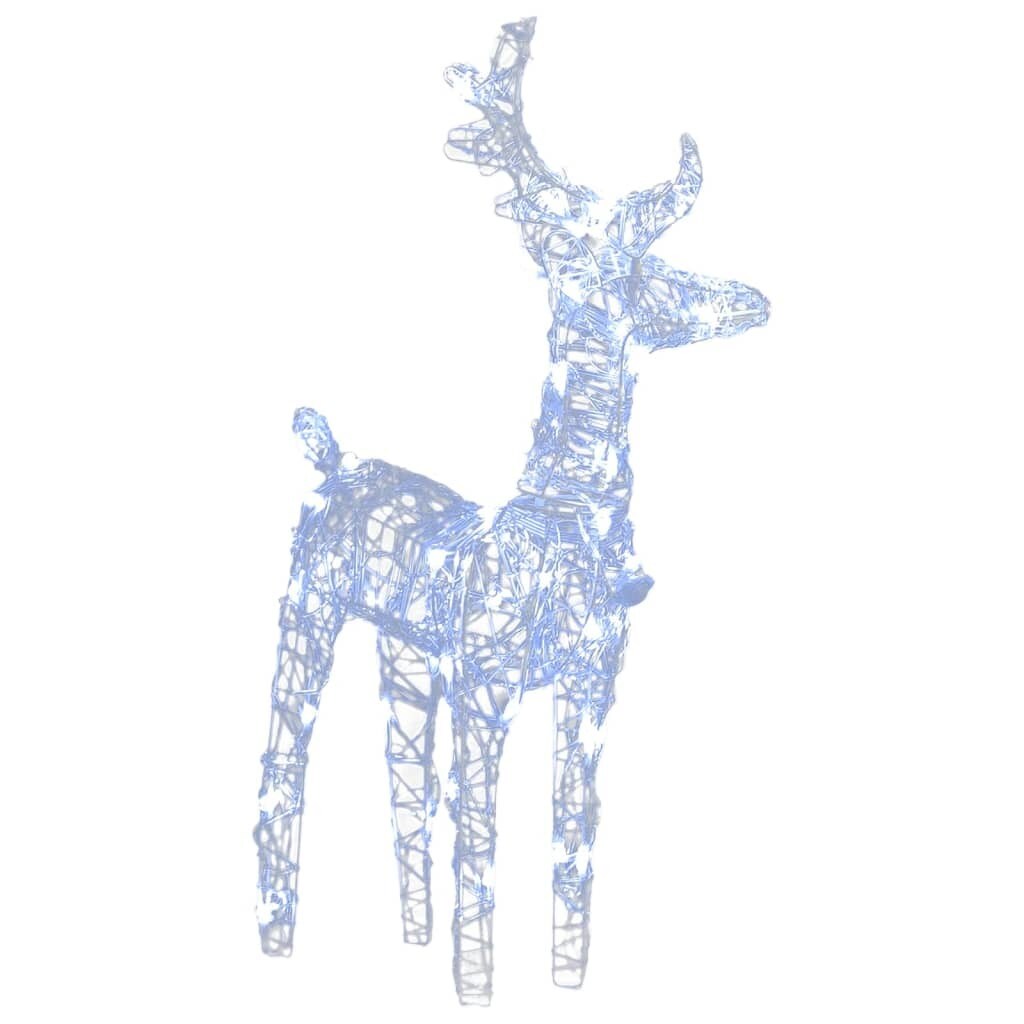 4 pcs Christmas Reindeers  Blue 160 LEDs Acrylic