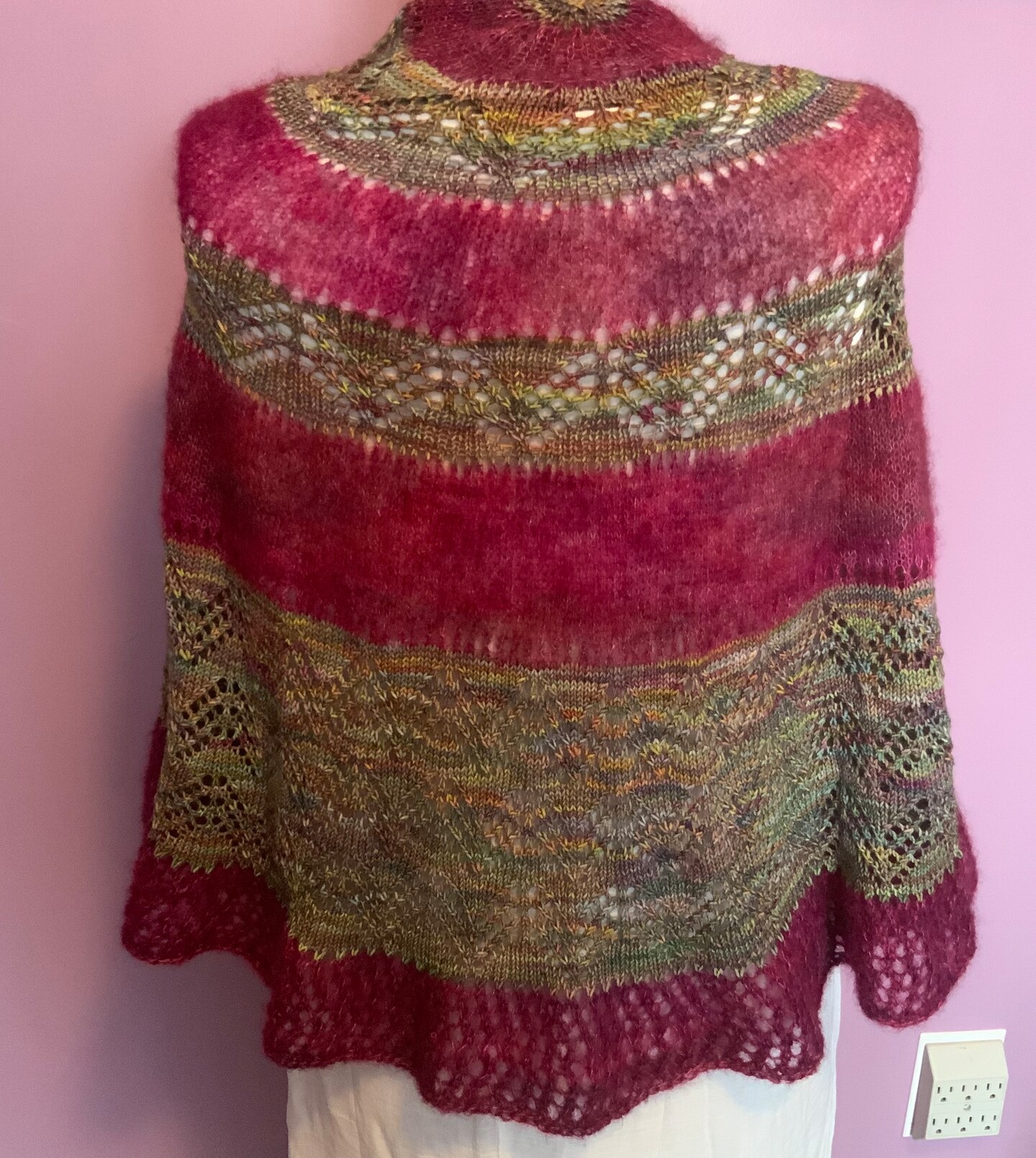 Fall outlets Multicolored Lacy Shawl