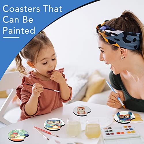 150 Pieces Sublimation Blank Car Coasters, 2.75 in Circular Opening Blank Sublimation Coasters for Thermal Sublimation DIY Crafts, Car Coasters.