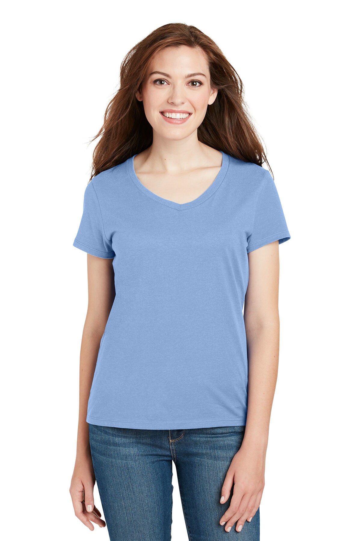 Hanes&#xAE; Women&#x27;s Perfect-T Cotton Short Sleeve V-Neck T-Shirt