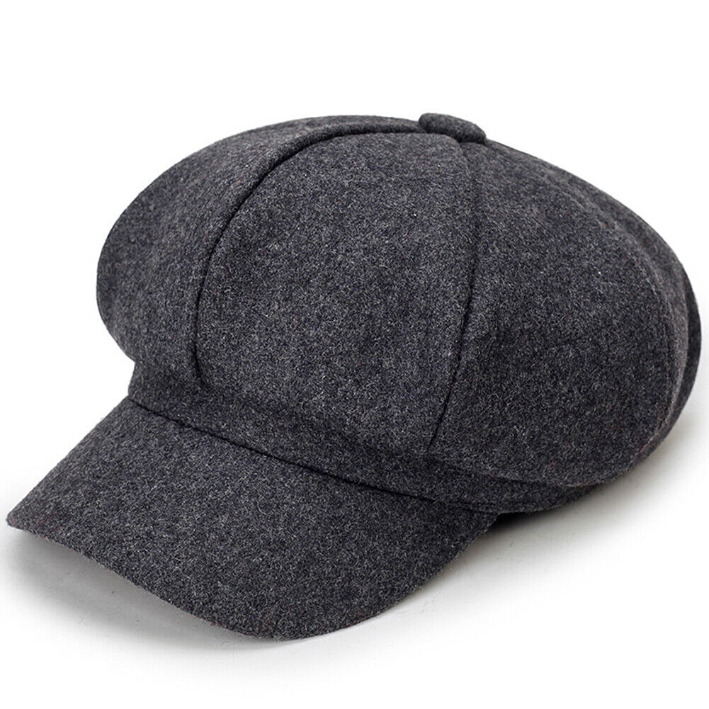 Kitcheniva Cabbie Peaked Beret Cap, Color: Pattern dark gray