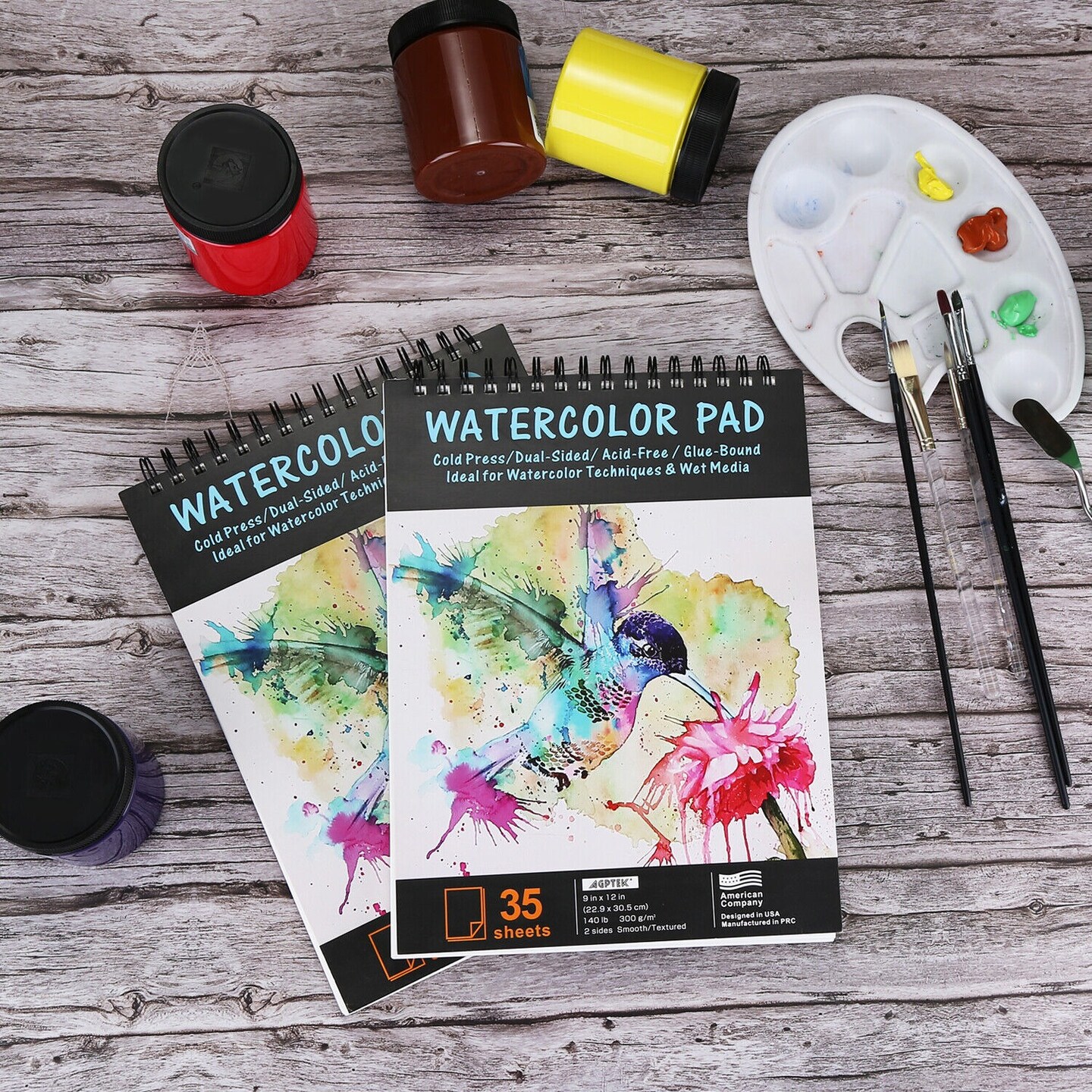 Watercolor Sketch Pad for Wet Drawing and Painting