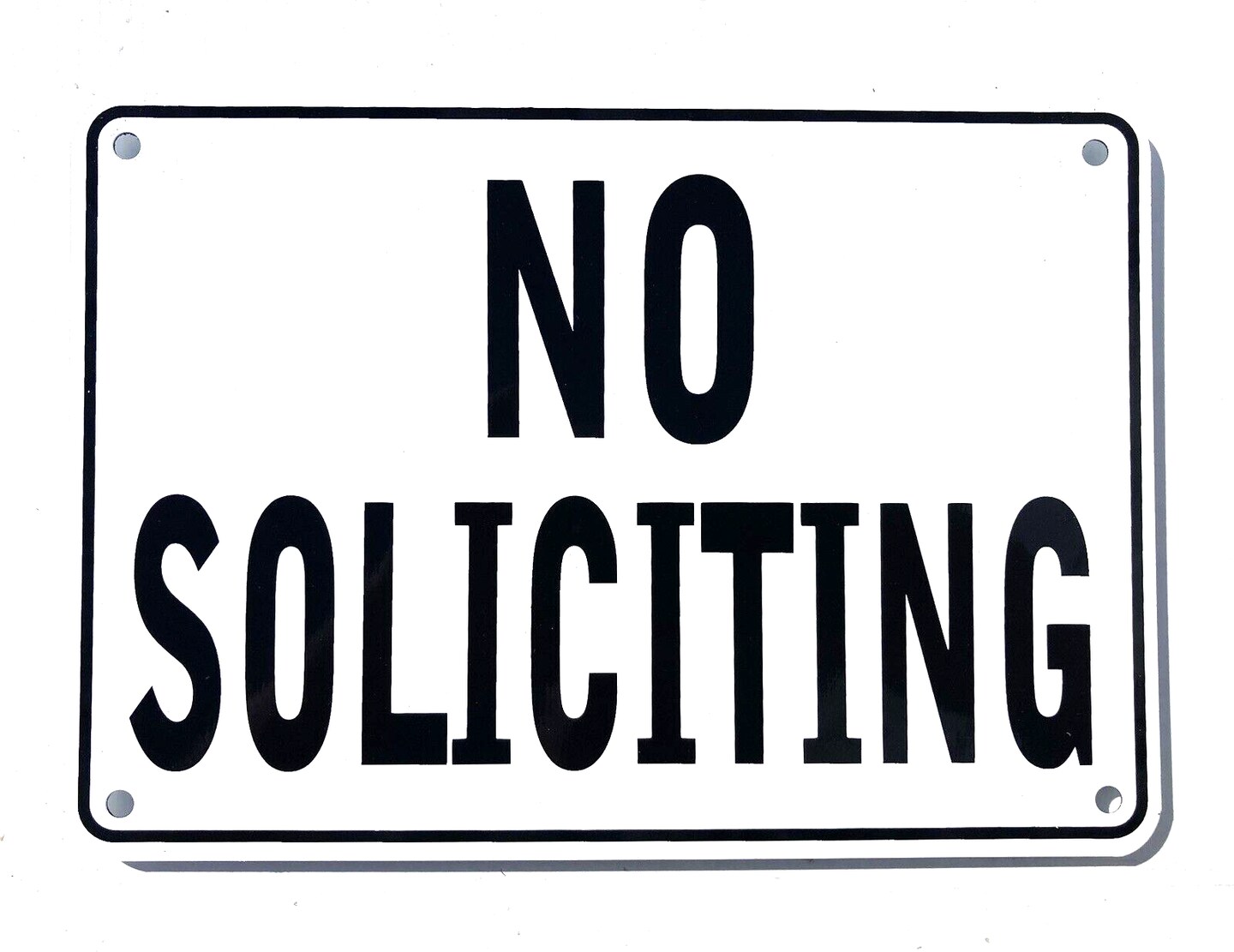 Heavy-Duty Metal Warning Sign