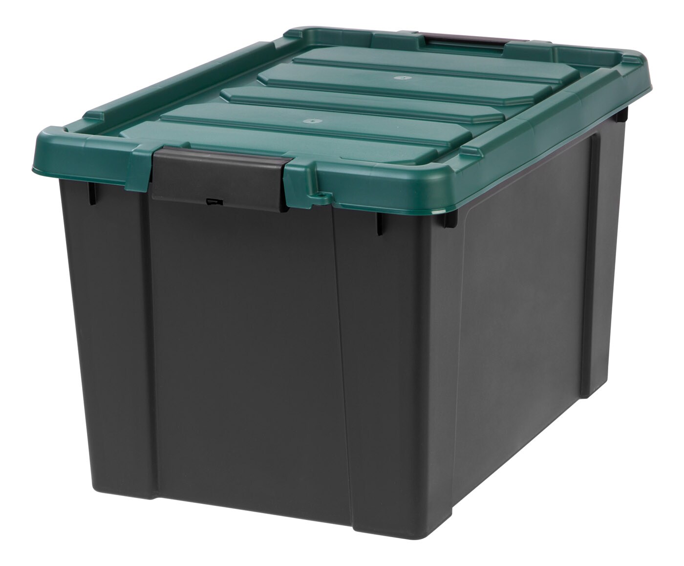 IRIS USA Lockable Heavy Duty Plastic Storage Bins Container with Lids and Secure Latching Buckles
