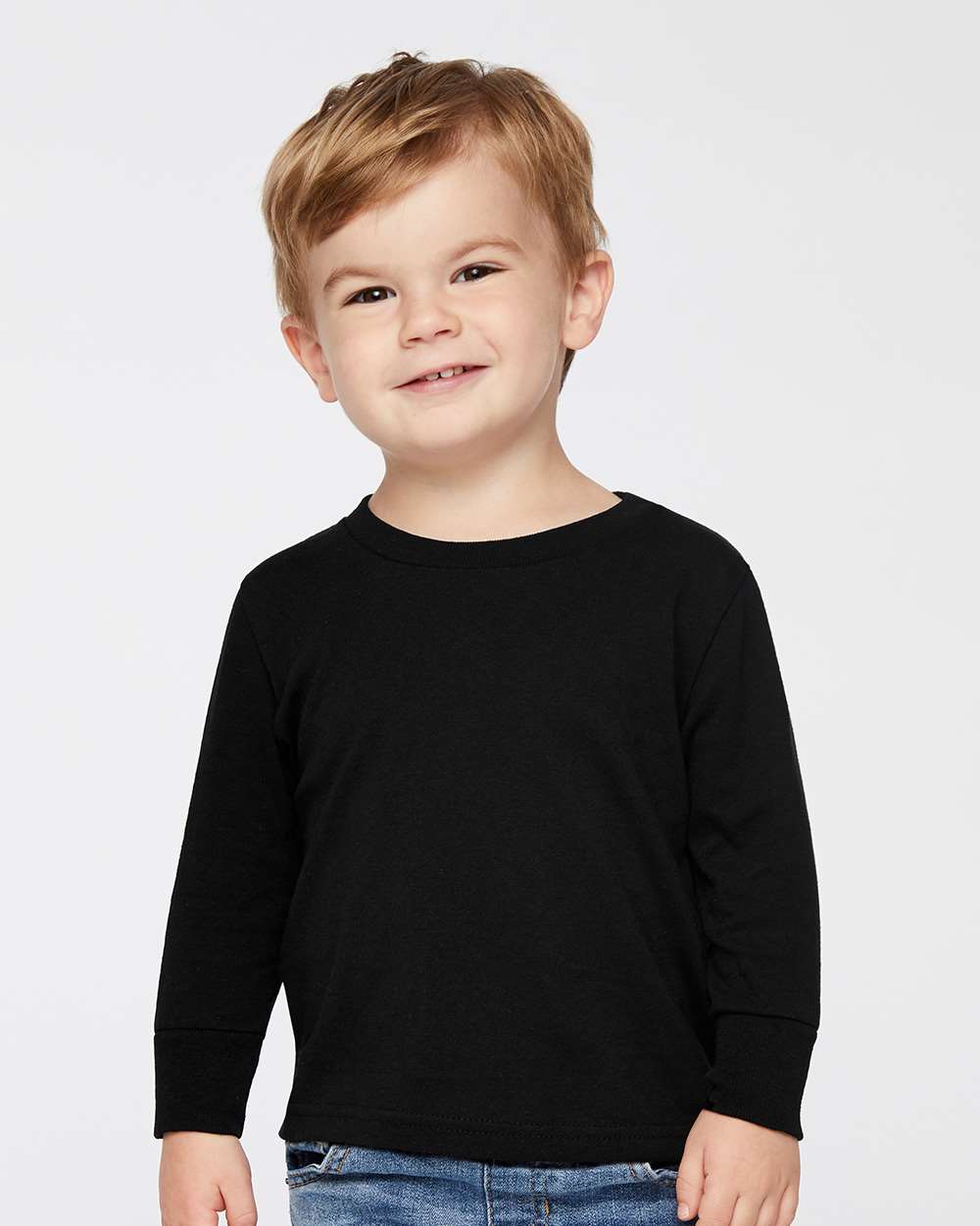 Rabbit Skins&#xAE; Toddler Cotton Jersey Crew Neck Long Sleeve T-Shirt