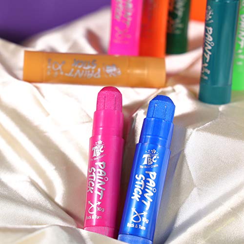 Paint Sticks,12 Classic Colors, Washable Paint, Non-toxic, Tempera Paint Sticks for Kids and Students