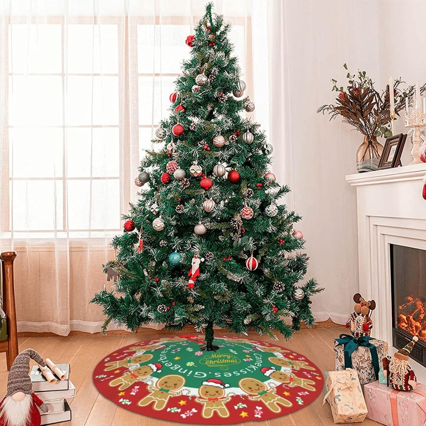 48 Inches Gingerbread Man Candy Christmas Tree Ornaments