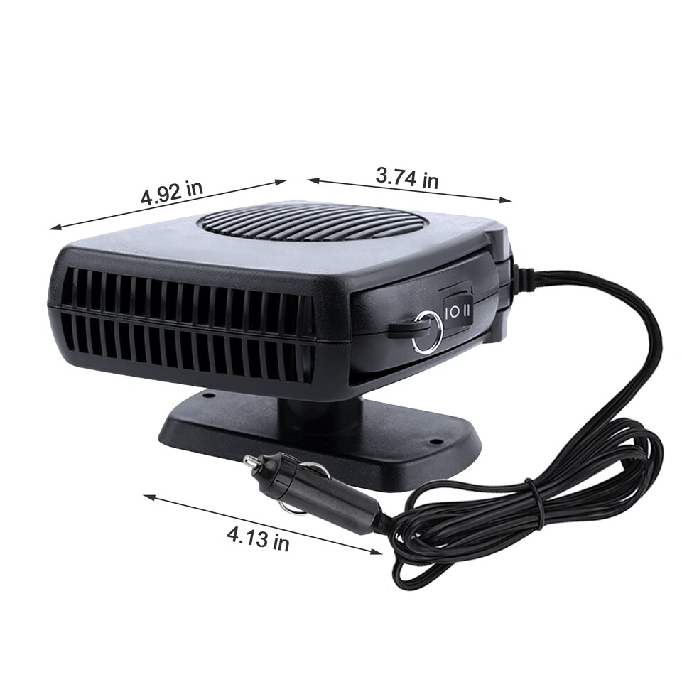 Car Auto Portable Defroster Demister Electric Heater Cooling Fan.