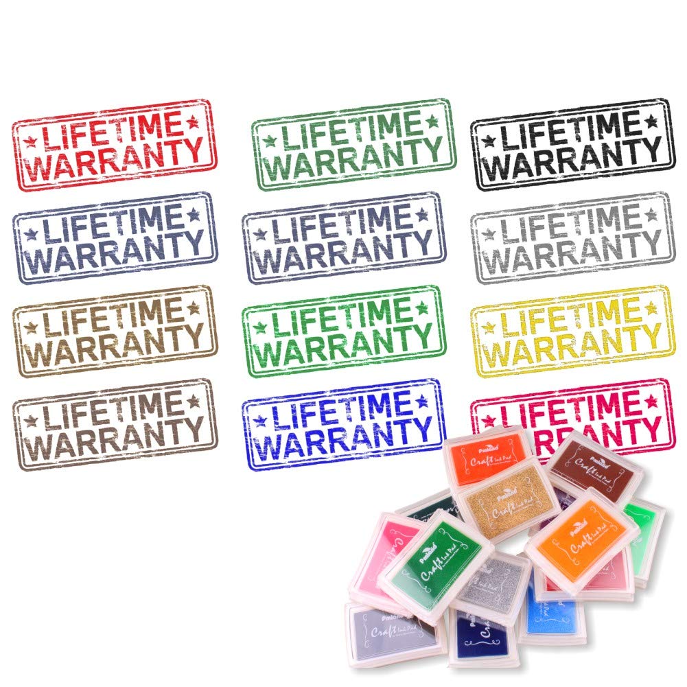 15 Pieces Craft Ink Pad for DIY Stamps on Paper Wood Fabric - Vibrant Colors