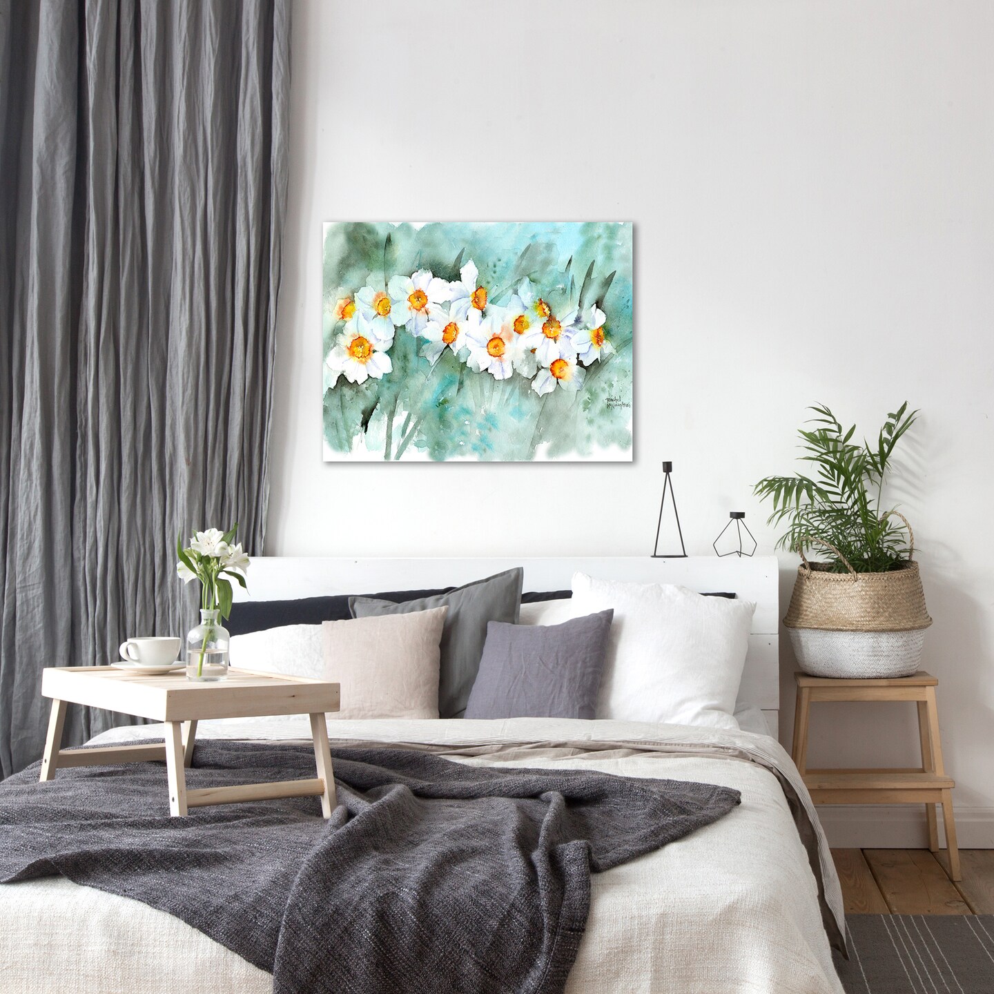 Narcissus In Line by Rachel McNaughton  Gallery Wrapped Canvas - Americanflat