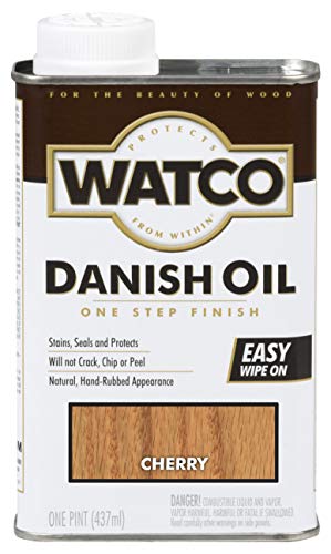 Rust-Oleum Watco 65251 Danish Oil Wood Finish, Pint, Cherry