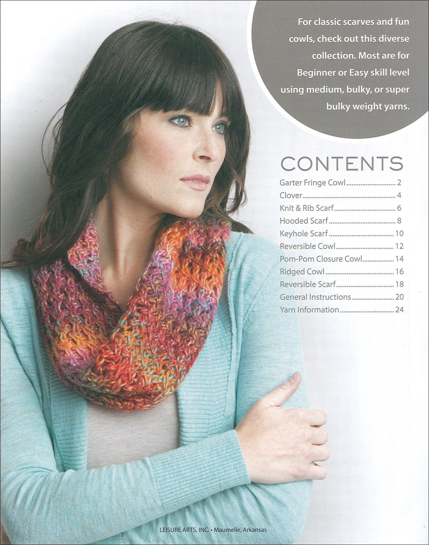 Leisure Arts Quick Knit Neckwear Knitting Book