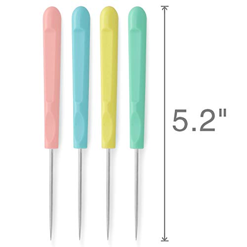 4 Pieces Sugar Stir Needle Scriber Needle Cookie Decorating Supplies Tool 5.2 Inches
