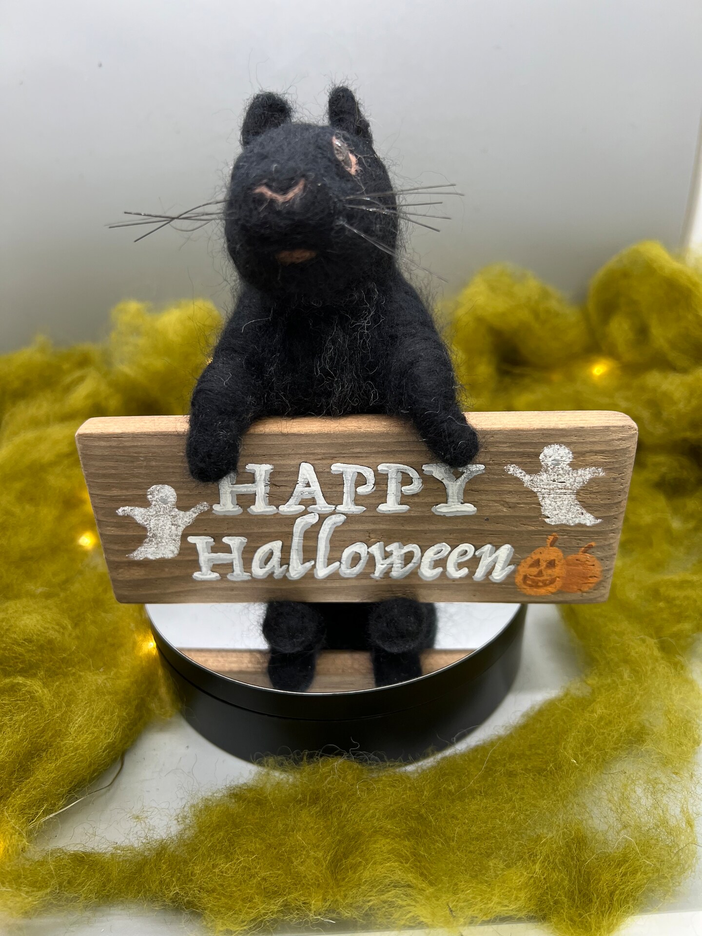 Stuffed top black squirrel