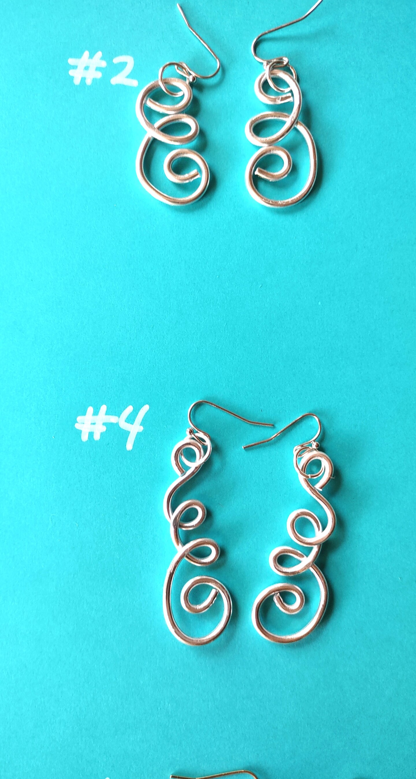 Aluminum hot sale wire earrings