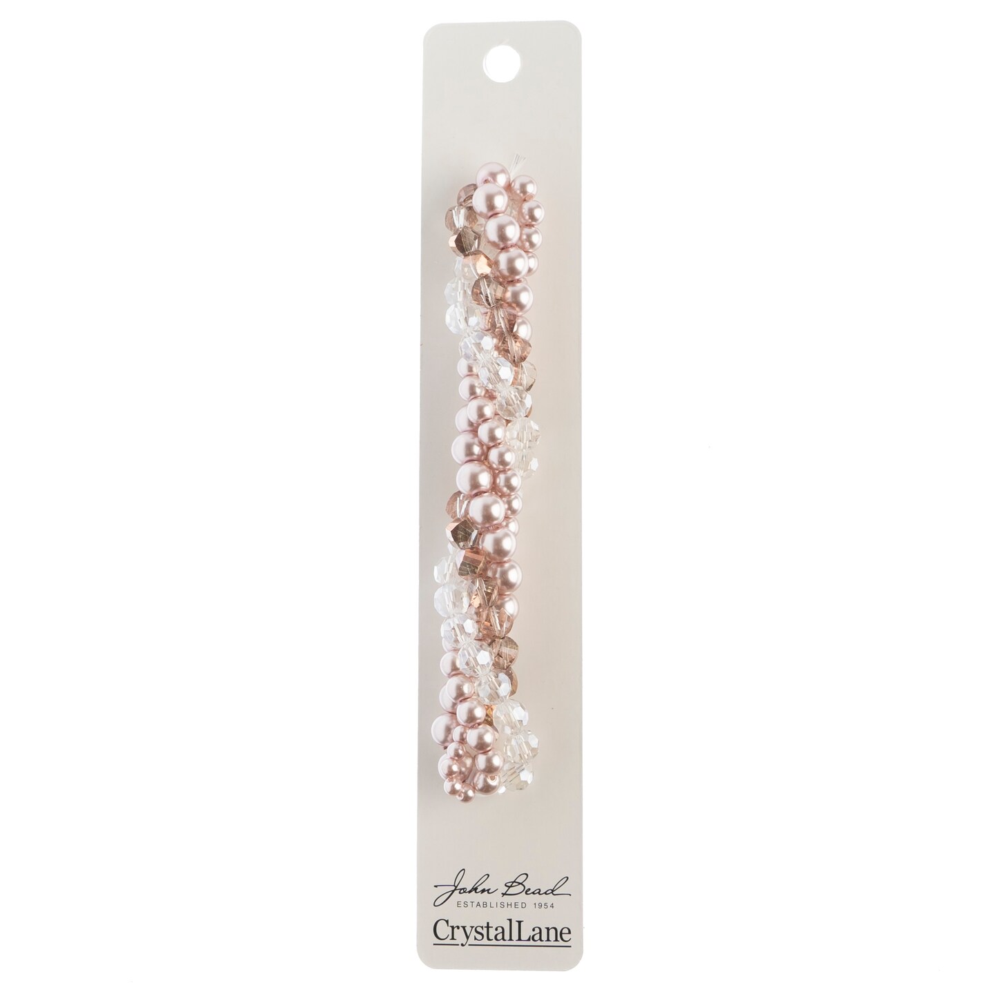 Crystal Lane DIY Deutzia Twisted Glass &#x26; Pearls Beads, 5 Strands
