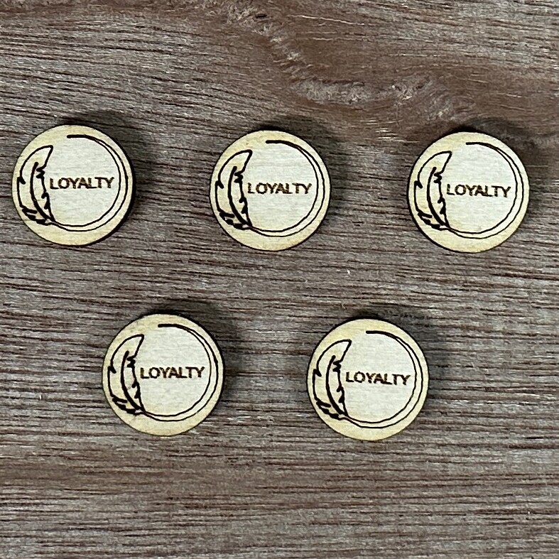 MTG Loyalty Counters Magic the Gathering Counters custom wood laser cut counters