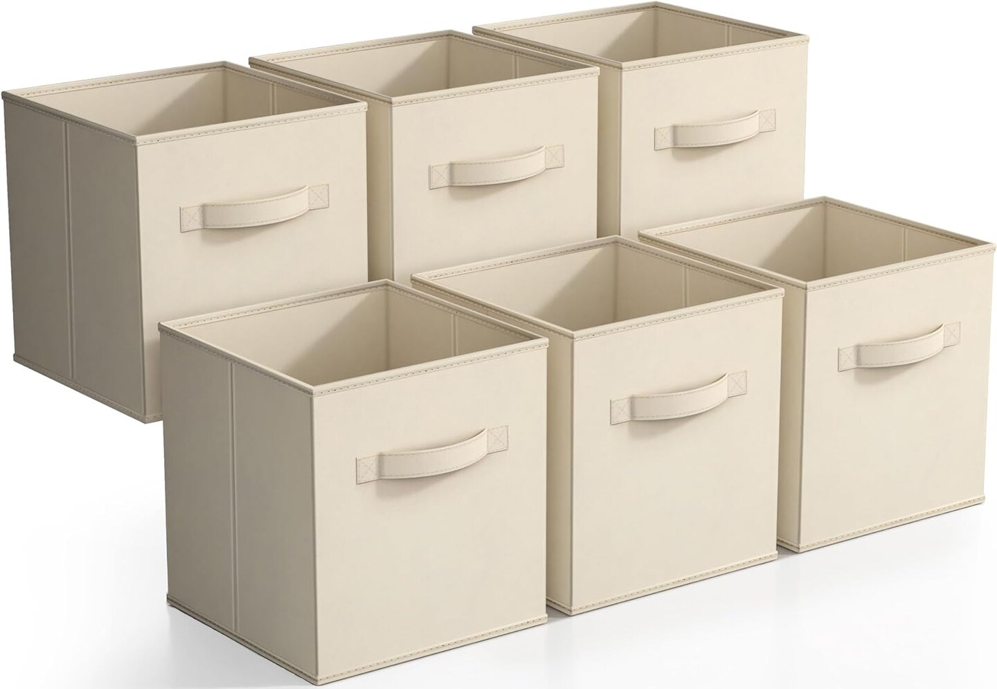 Sorbus Fabric Collapsible Cube Storage Bins Set (6 Pack)