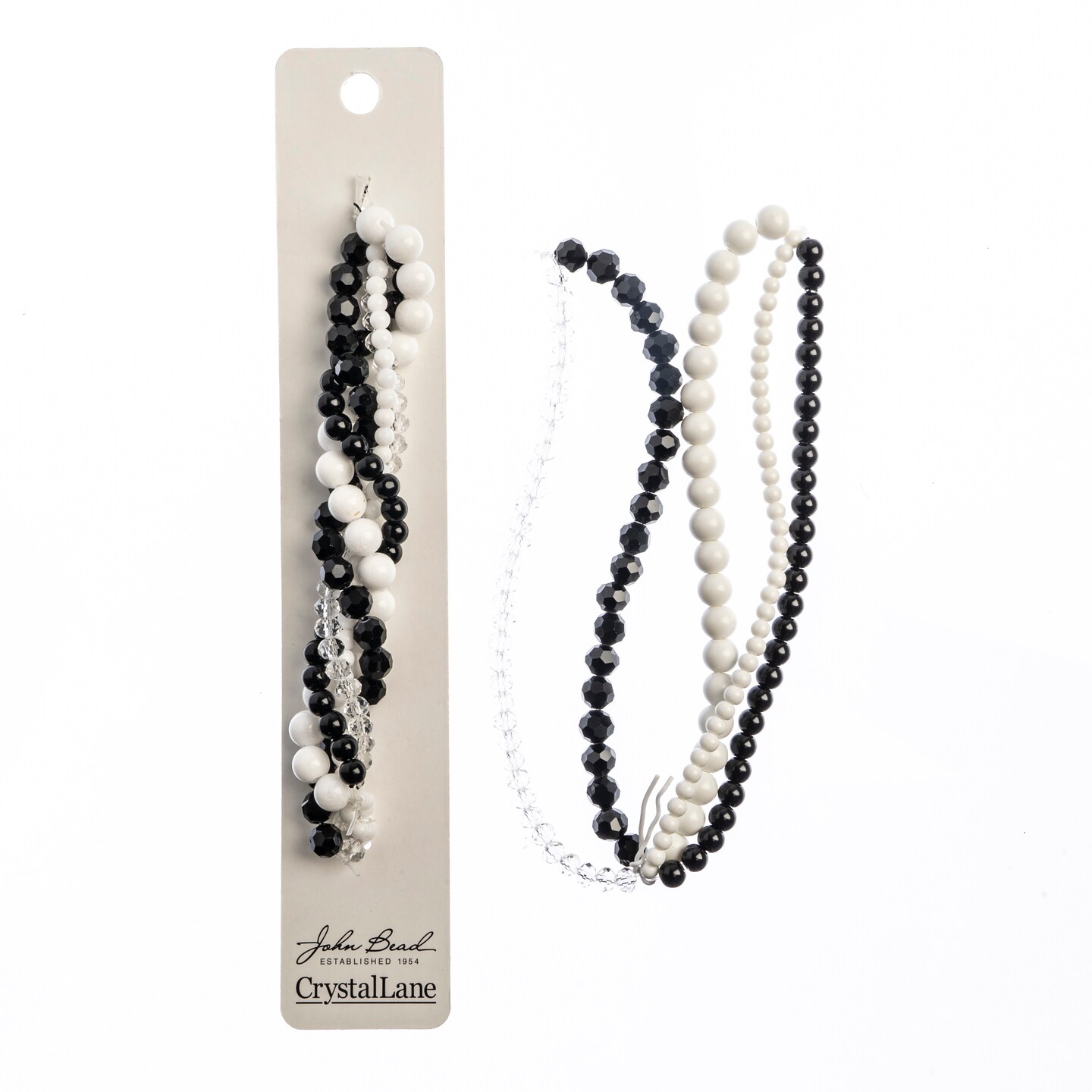 Crystal Lane DIY Tuberose Twisted Glass &#x26; Pearls Beads, 5 Strands