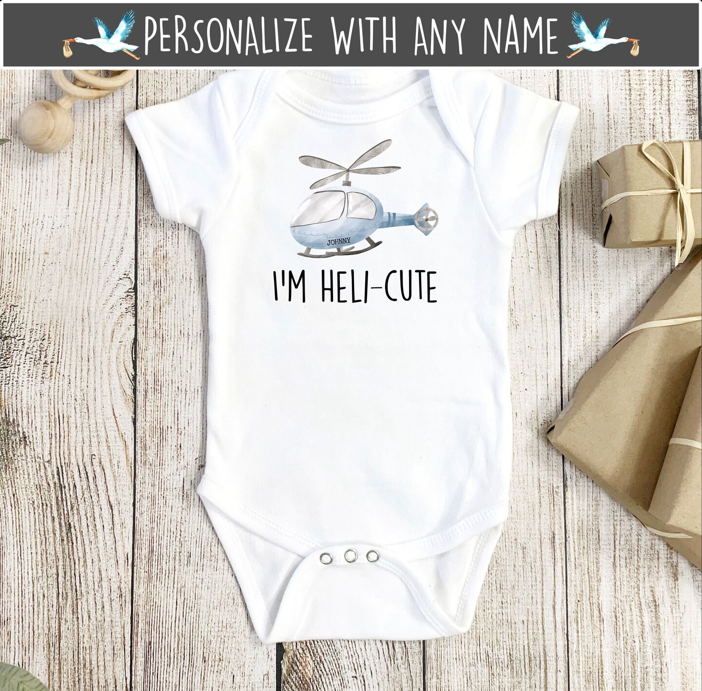 Pilot Onesie®, Pilot Baby Gift, Helicopter Onesie®, Helicopter Baby