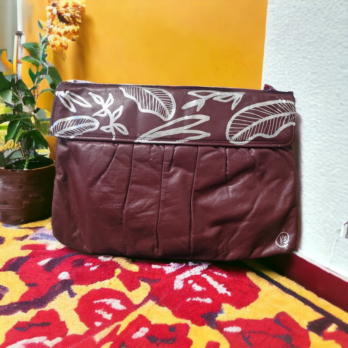 Milly Burgundy Crossbody Fold-over Clutch Purse – KTRcollection