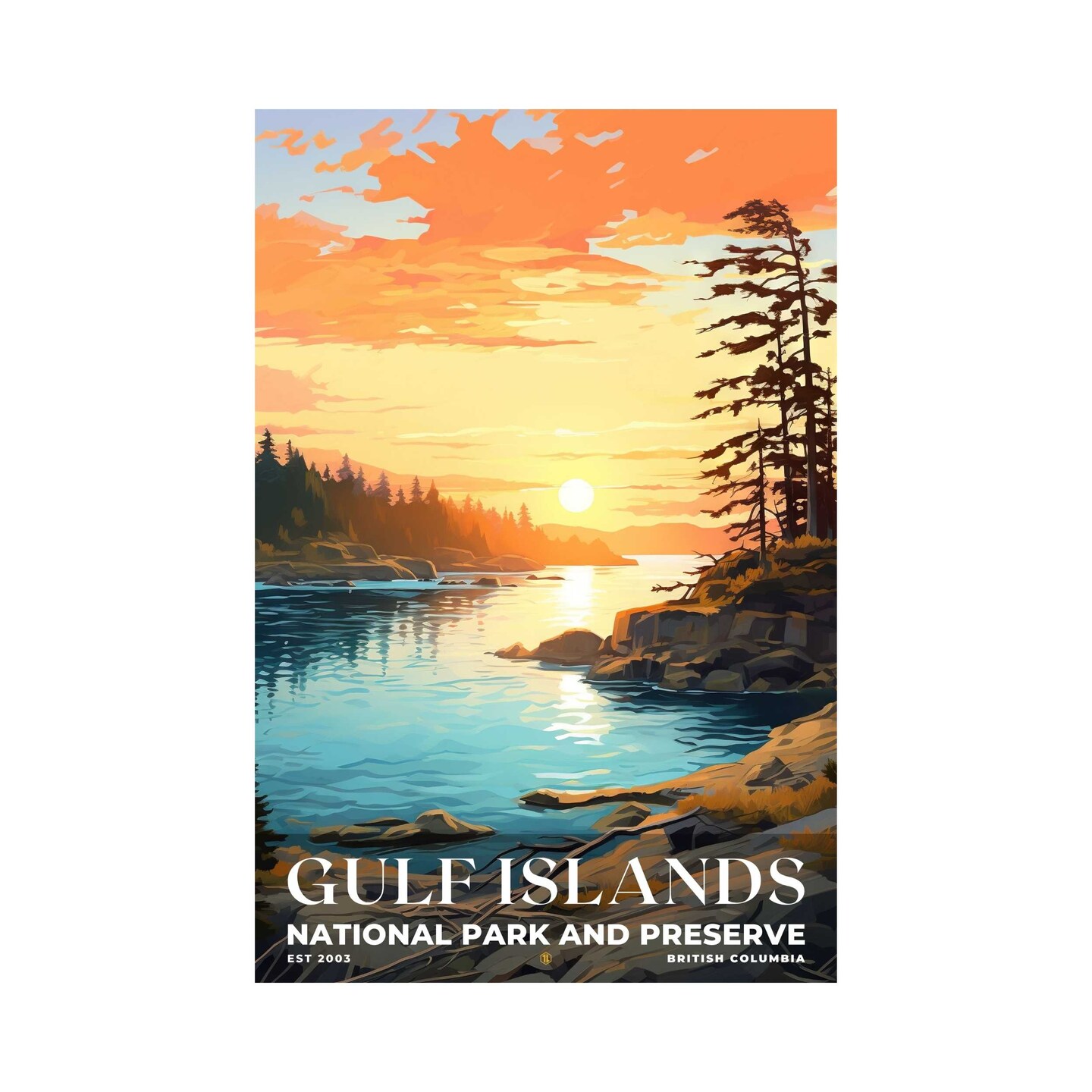 Gulf Islands National Park Reserve Poster, Travel Print, Office Poster ...