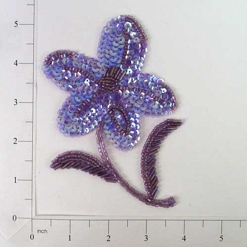 5 X 3 1 2 Flower Sequin Applique Michaels