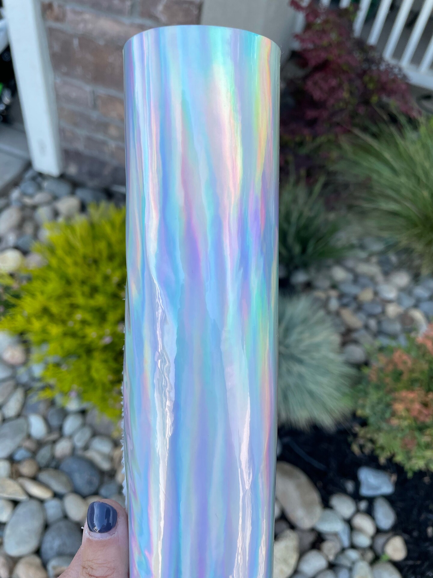 Silver Holographic Vinyl