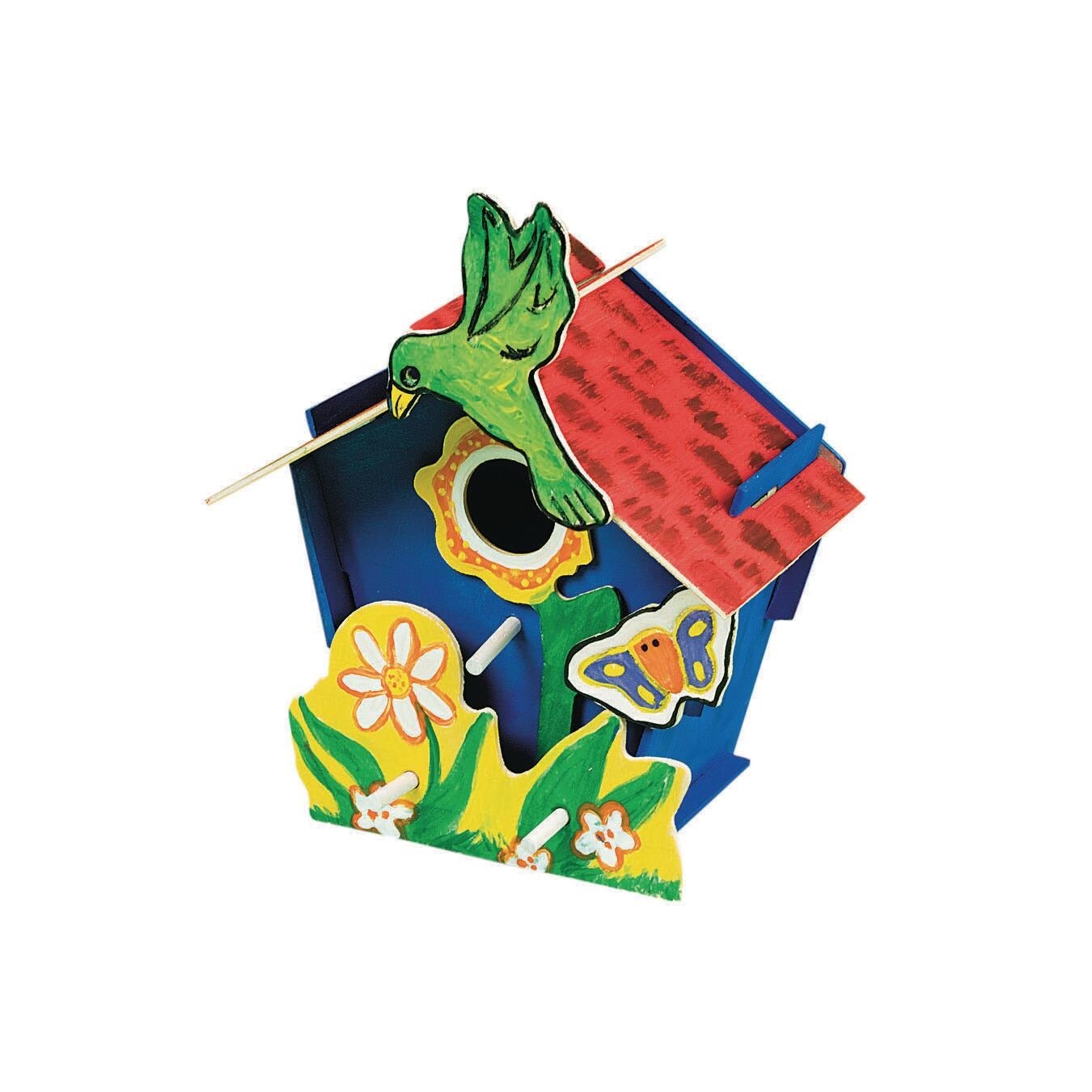 Wooden Birdhouse Craft Kit (Pack of 12)