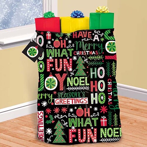 Joyful Holiday Giant Christmas Gift Bag