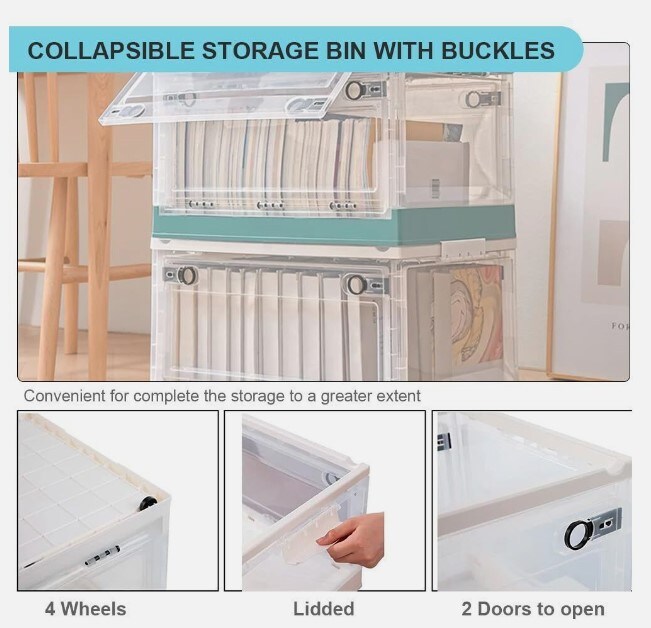 Plastic Collapsible 55L Large Cube Storage