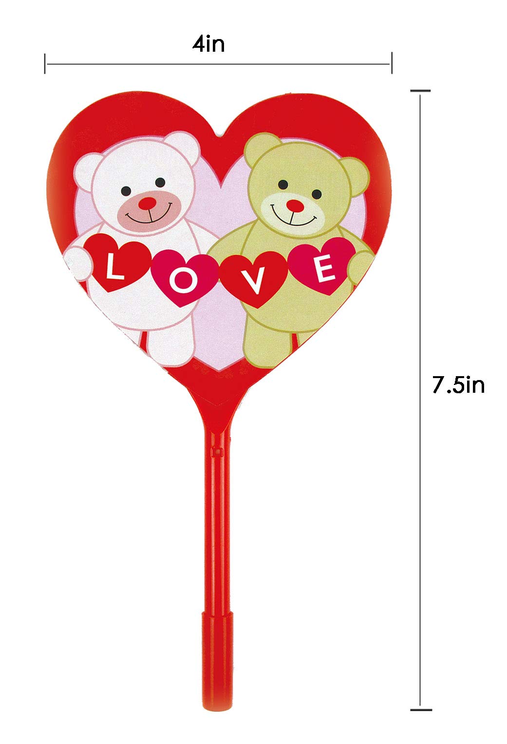Tiny Mills Valentine&#x27;s Day Heart Shaped Fan Pens 12 Pack