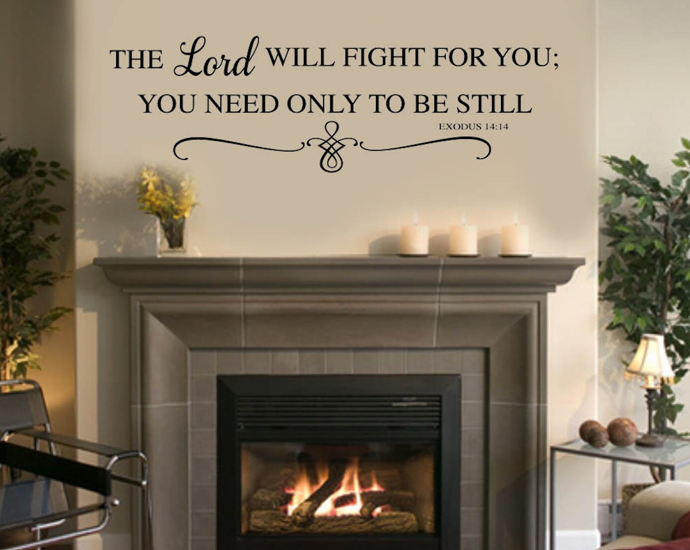 Family Wall Quotes Decal - The Lord will fight for you you need only to ...