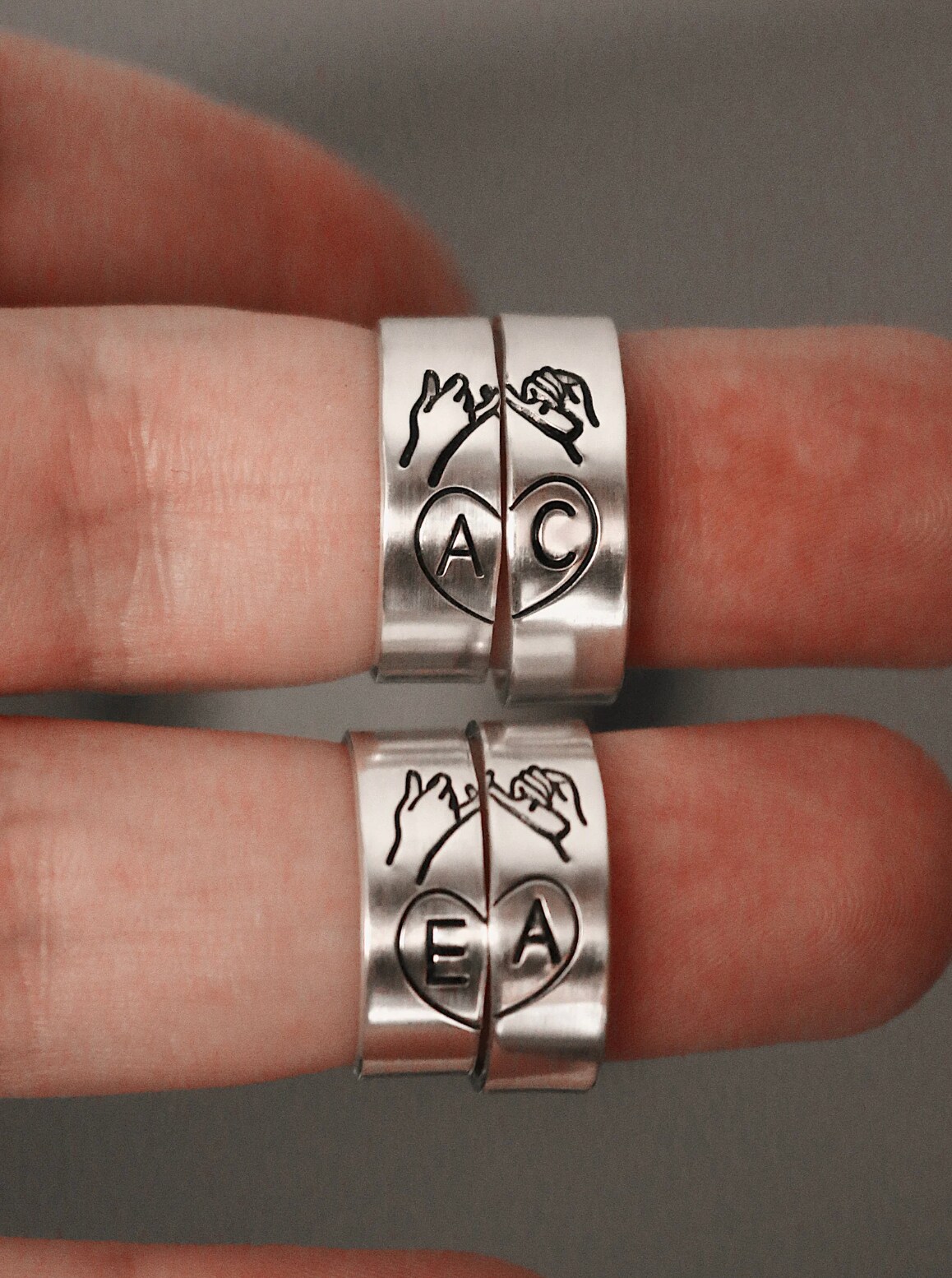 Matching ring sales sets for friends