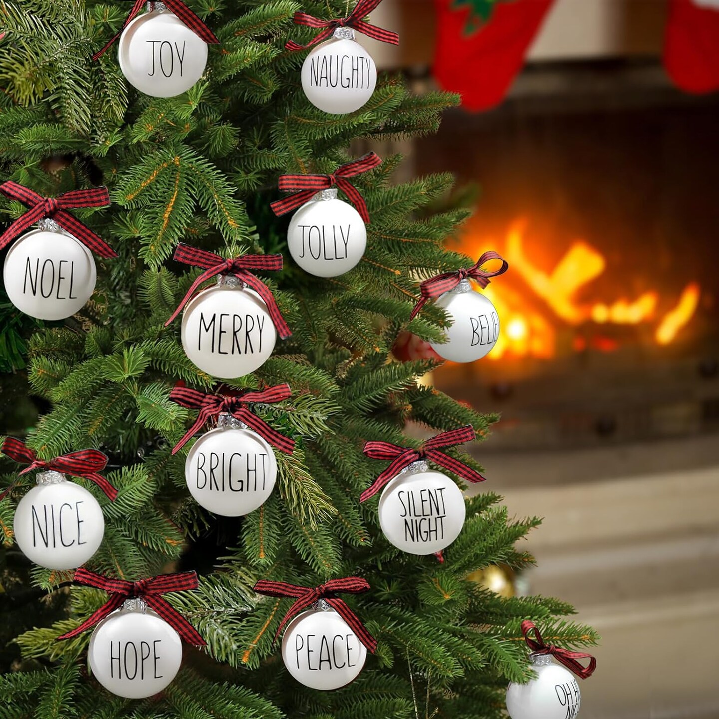 Shatterproof Christmas Tree Ornaments set of 12