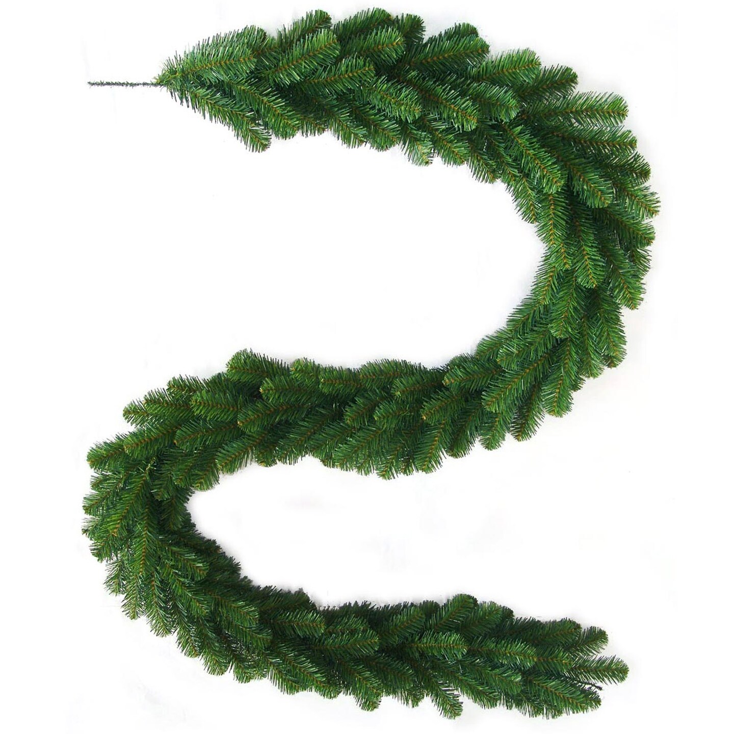 2-Pack: 9ft Northern Spruce Pine Garland - 240 Lifelike Tips - Festive Christmas Decor