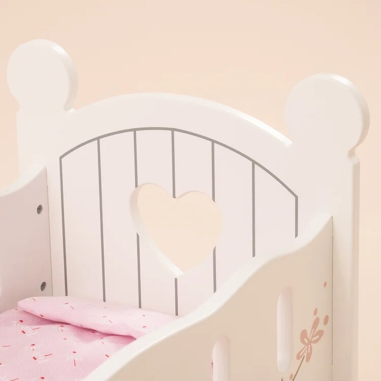 ROBUD Baby Wooden Doll Crib 18inch WRP01