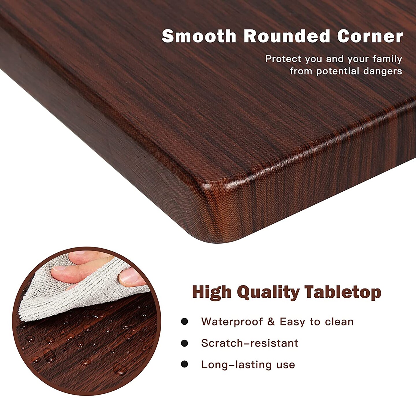 Costway 22''x14''x26'' Sofa Side End Table Laptop Holder Multiple Stand Desk Brown\Walnut