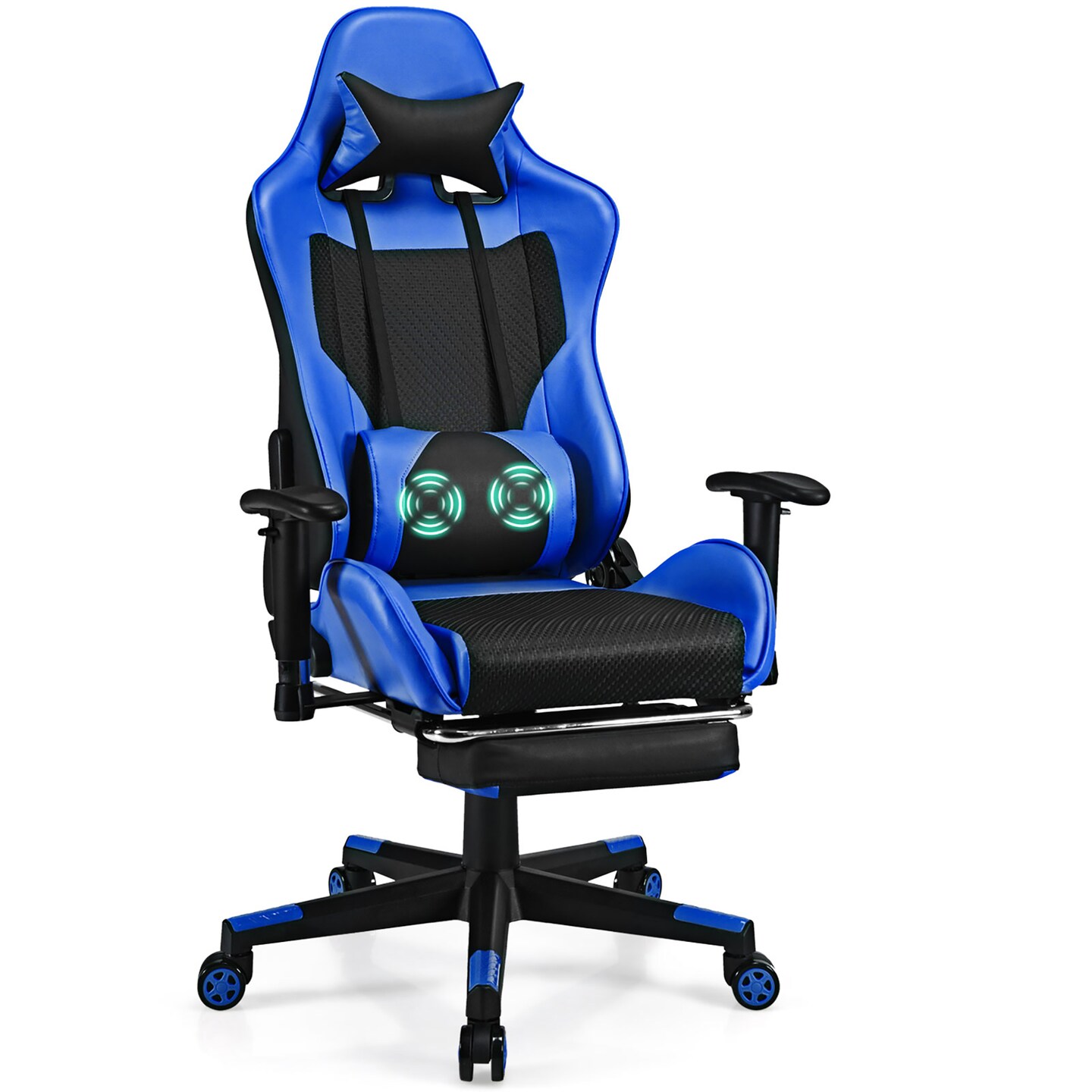 Red white and blue gaming online chair