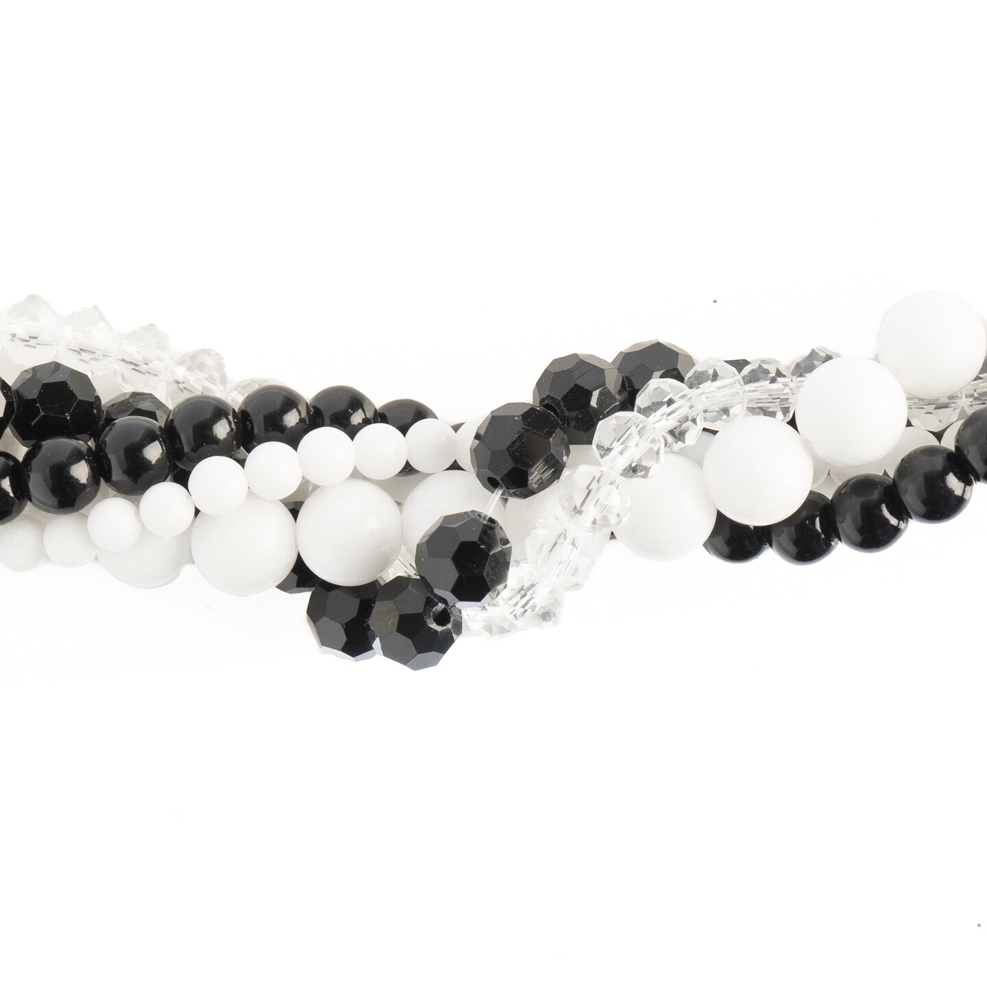 Crystal Lane DIY Tuberose Twisted Glass & Pearls Beads, 5 Strands