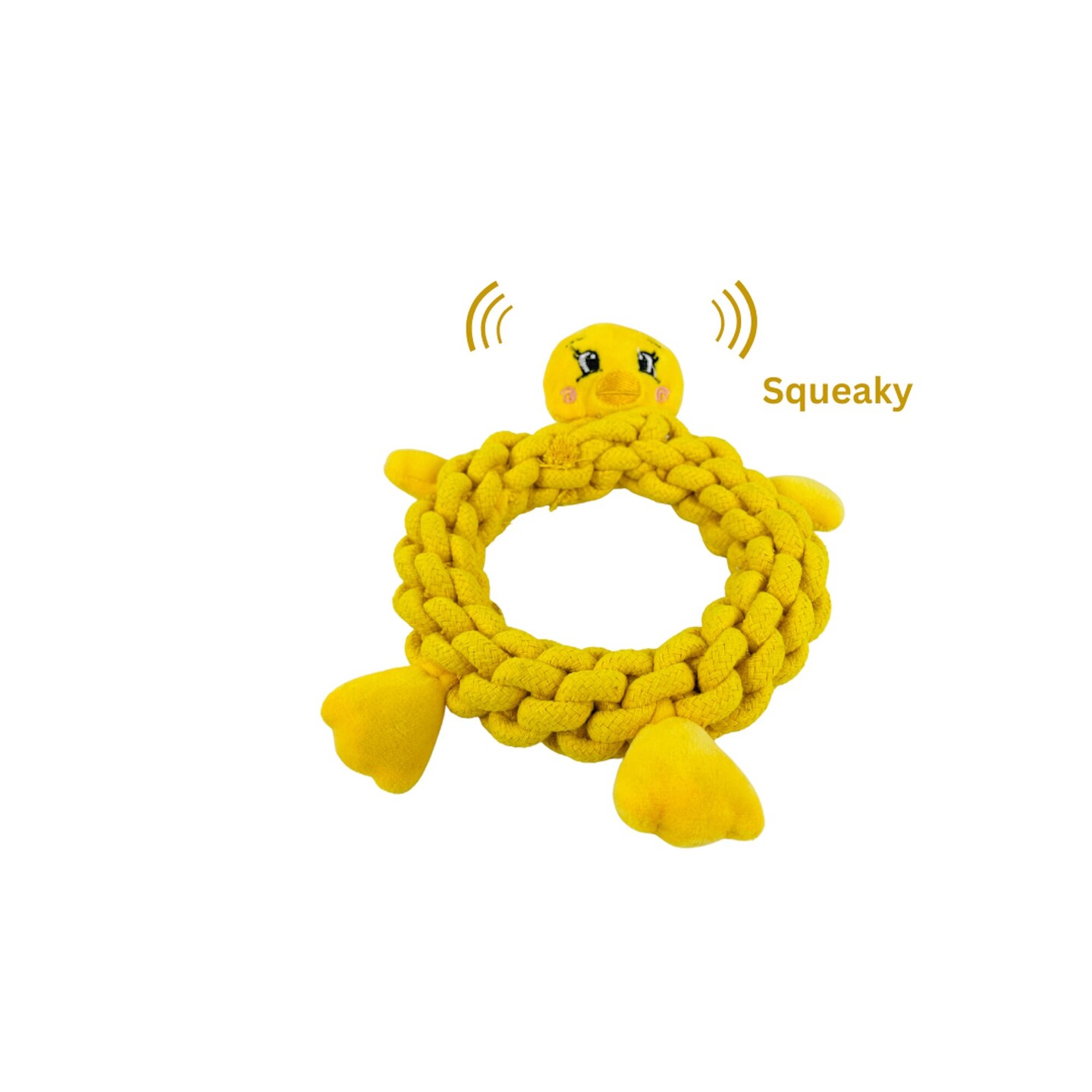 Handmade Yellow Duck Dog Rope Toys Dog Chew Toys Rope Toys for Puppies Sustainable Dog Toys Gift for Puppies. Eco Friendly Dog Toys MakerPlace by Michaels