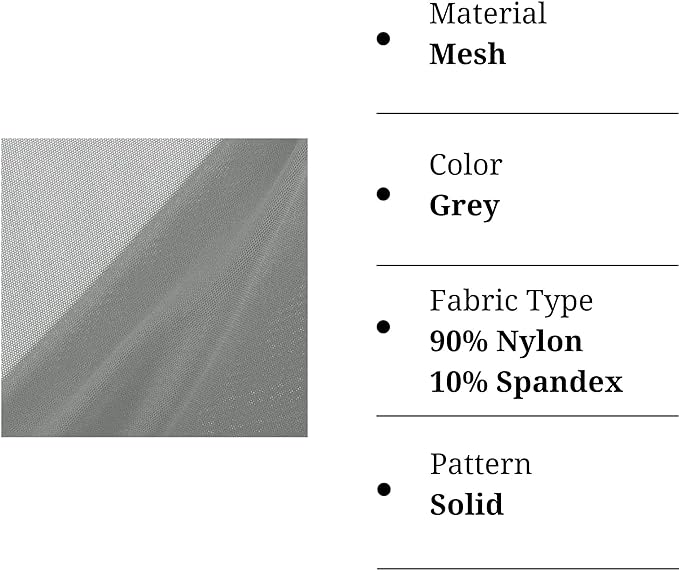 FabricLA Nylon Spandex Performance Power Mesh Fabric