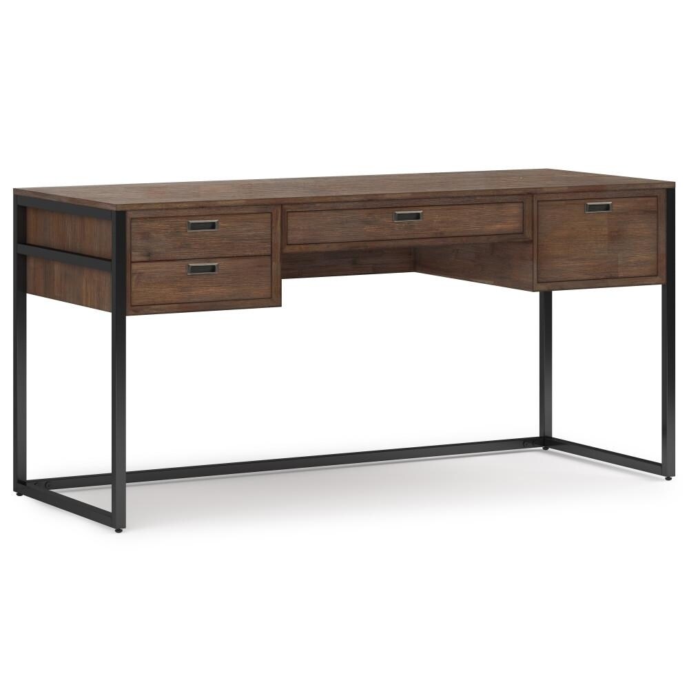 Simplihome Richmond Solid Wood 60&#x22; Home Office Desk, Writing Table, Study Table