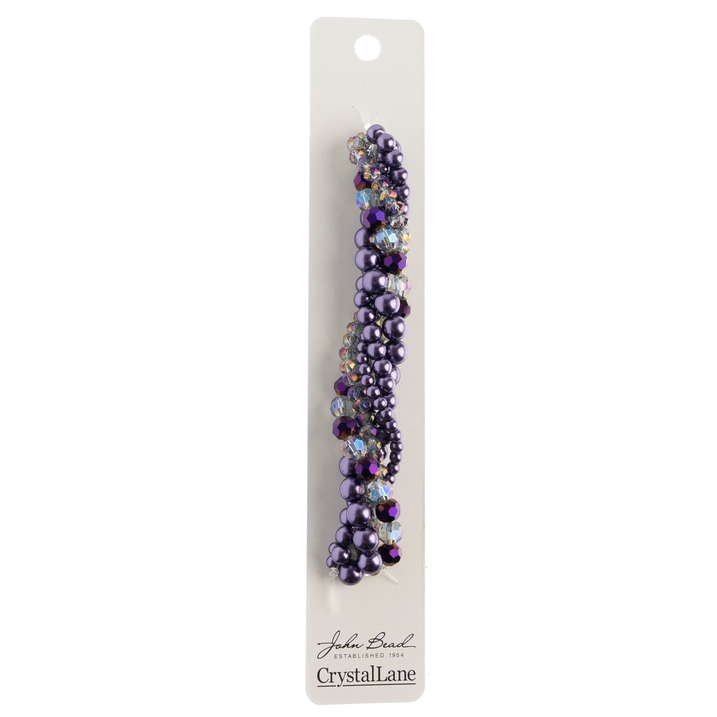 Crystal Lane DIY Scabiosa Twisted Glass &#x26; Pearls Beads, 5 Strands